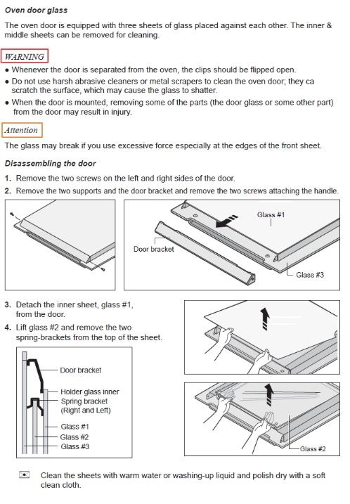 How to remove oven door and inner glass for cleaning? | Samsung NZ