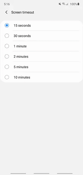 Adjusting Screen Timeout on my Samsung Phone Samsung NZ