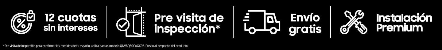 12 cuotas sin intereses, envio gratis, instalacion premiun