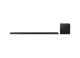 Un Samsung Barra de sonido ultradelgada S800D negra.