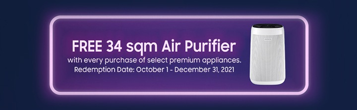 FREE 34 sqm Air Purifier