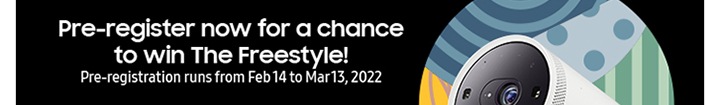 Pre-register now for a chance to win The Freestyle! 
							Pre-register runs from Feb.14 to Mar 13, 2022