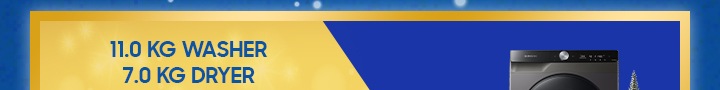 11.0 KG WASHER 7.0 KG DRYER