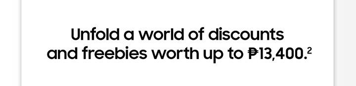 Unfold a world of discounts...