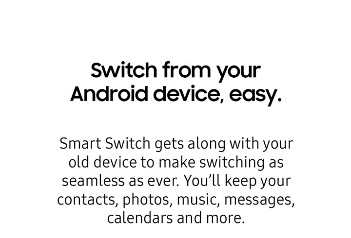 Switch from your Android device, easy