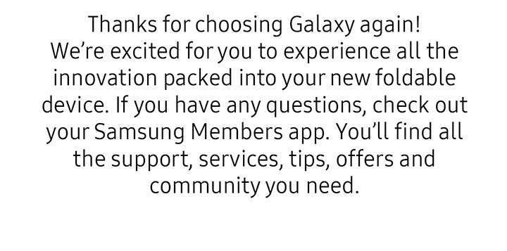 Thanks for choosing Galaxy again!...