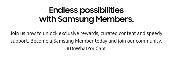 Endless possibilities with Samsung Members. ...