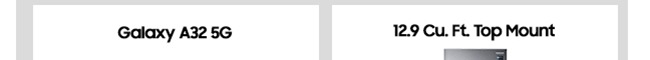 Galaxy A32 5G 12.9 Cu. Ft. Top Mount