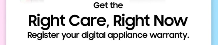Register your digital appliances warranty