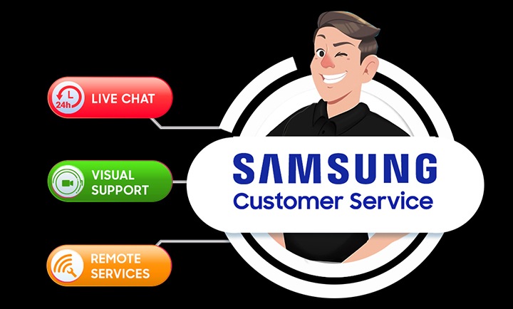 Live chat Visual support Remote services Samsung Customer Service