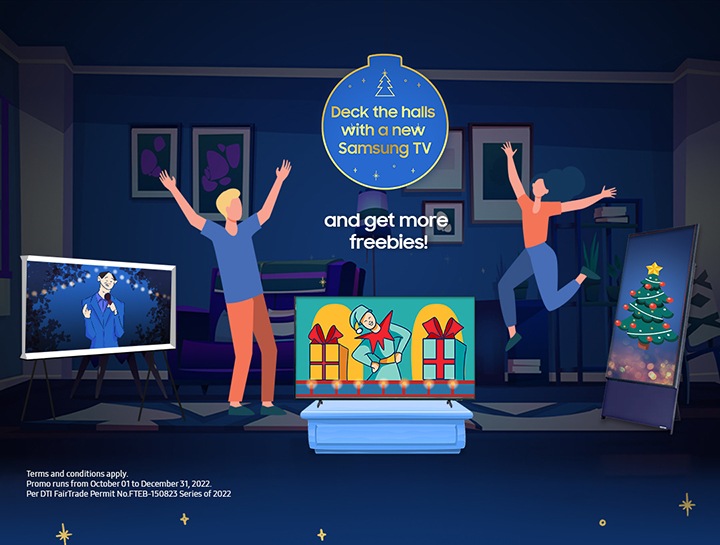 Santa 360 KV Deck the halls with a new Samsung TV and get more freebies!