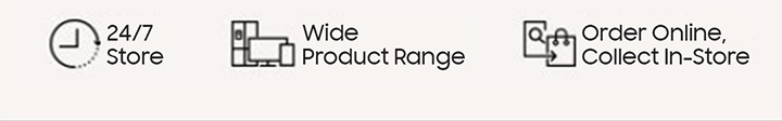 24/7 Store Wide Product Range Order Online Collect In-Store