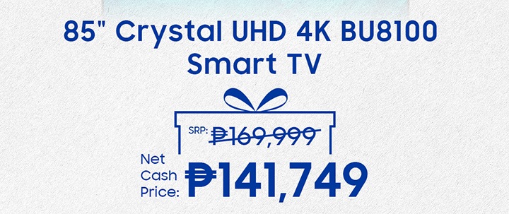 85 Crystal UHD 4K BU8100 Smart TV ...