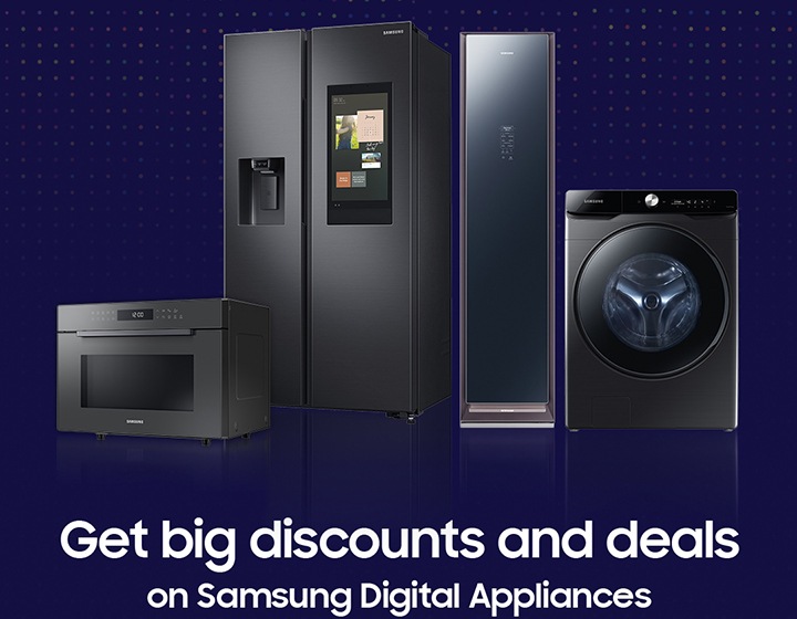 Get big discounts and deals on Samsung Digital Appliances