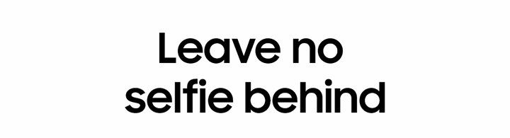 Leave no selfie behind