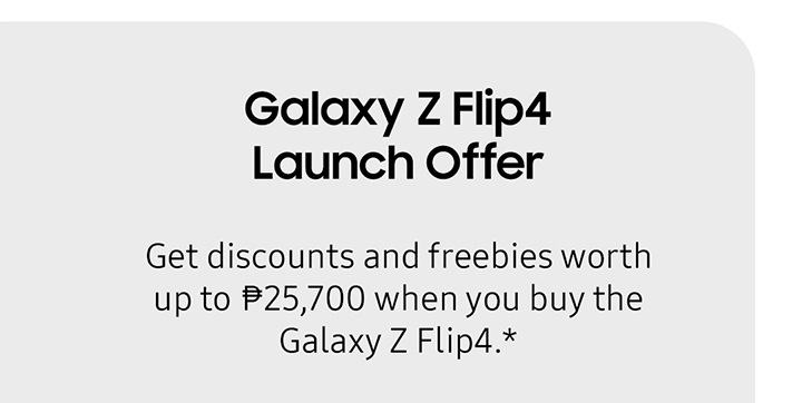 PGalaxy Z Flip4 Launch Offer ....