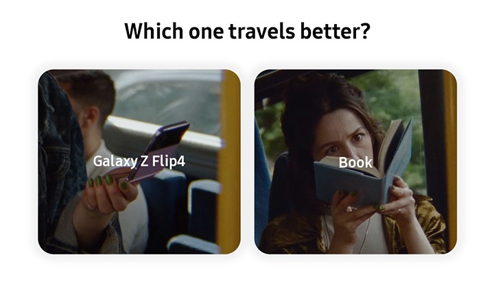 Which one travels better? Galaxy Z Flip4 Book