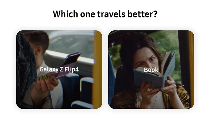 Which one travels better? Galaxy Z Flip4 Book