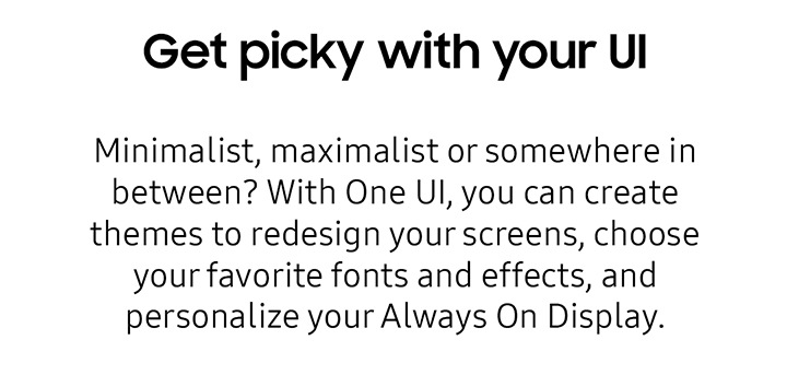 Get picky with your UI ...