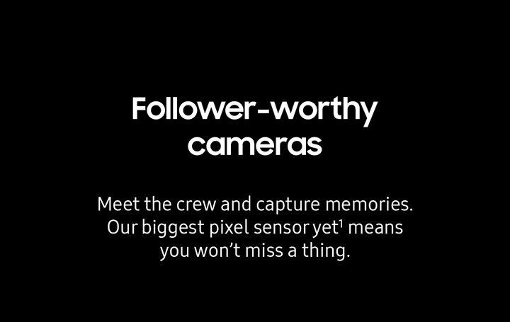 Follower-worthy cameras