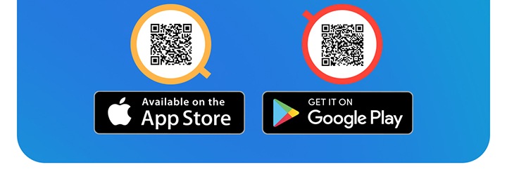 Available on the Apple App Store QR Code Get it on Google Play QR Code