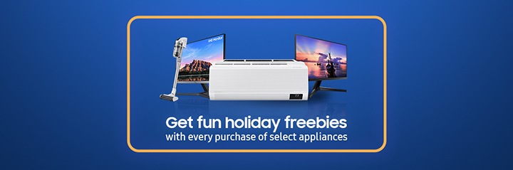 Get fun holiday freebies with every purchase of select appliances