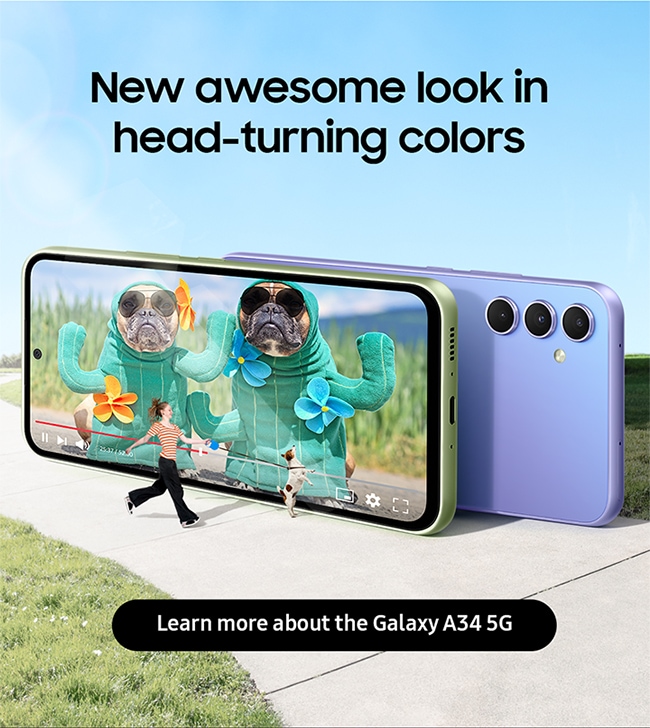 Learn more about the Galaxy A34 5G
