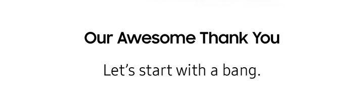 Our Awesome Thank you Let's start with a bang.