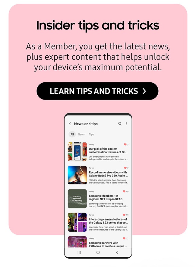 LEARN TIPS AND TRICKS >