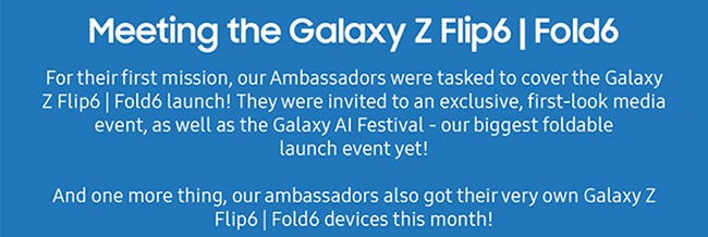 Meeting the Galaxy Z Flip6 | Fold6