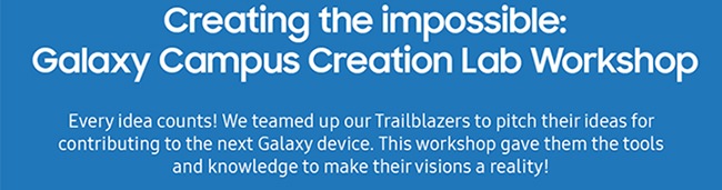 Creating the impossible: Galaxy Campus Creation Lab Workshop