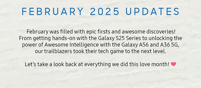 FEBRUARY 2025 UPDATES