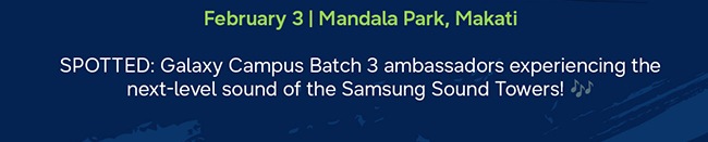 February 3 | Mandala Park, Makati...