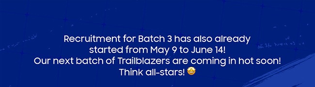 Recreuitment for Batch 3 has also already...