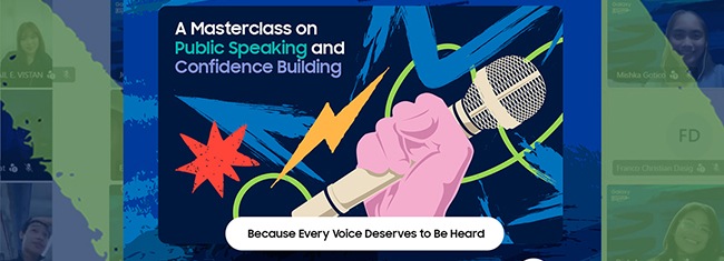 A Masterclass on Public Speaking and Confidence Building
