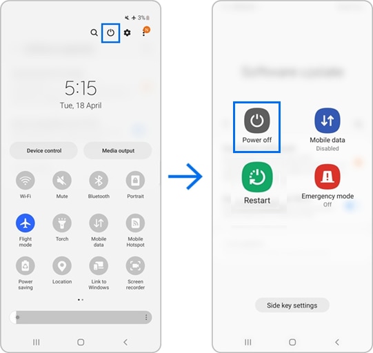 How to power off your Galaxy phones without a power key | Samsung PH