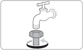 If you are using a screw type of water tap