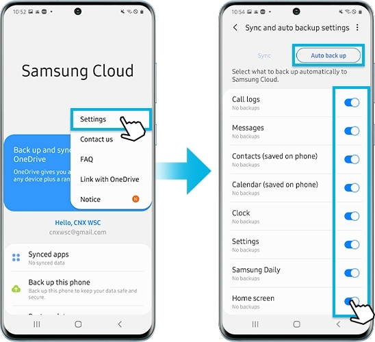 How To Backup A Samsung Galaxy Device Samsung Philippines 6543