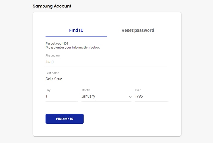 How To Reset Samsung Account Password Samsung Philippines