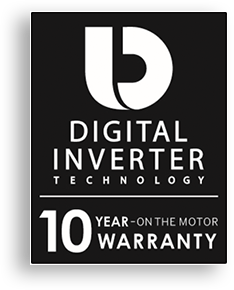 The Digital Inverter ten year guarantee emblem
