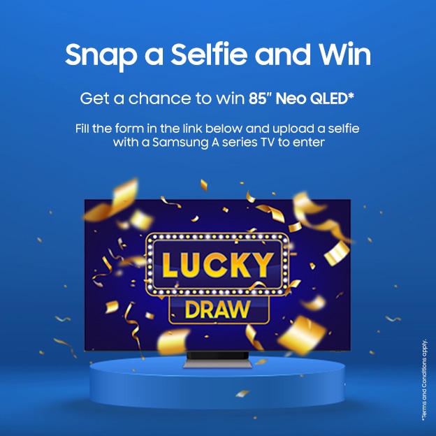 Snap a selfie and win 85” Neo QLED
