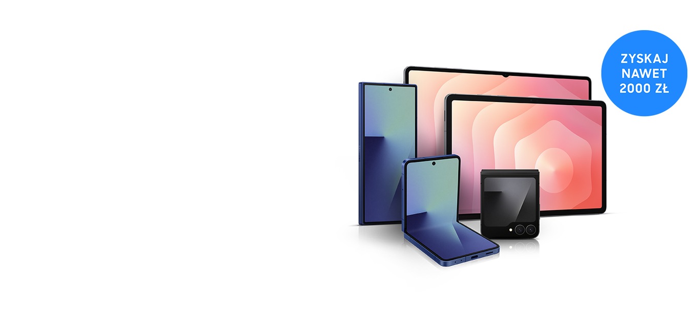 Kup smartfon Galaxy Z Fold7, Galaxy Z Flip7 lub Galaxy Z Flip7 SE i otrzymaj do 700 zł zwrotu na konto