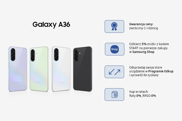 Kup Galaxy A36 5G | Ceny i Oferty | Samsung Polska