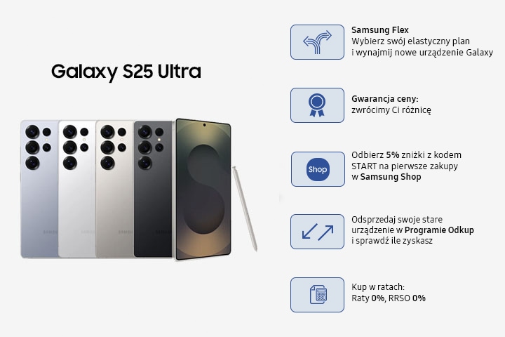 Kup Galaxy S25 Ultra | Ceny i Oferty | Samsung Polska