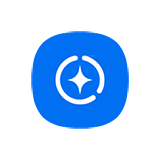 A Galaxy S23 and Galaxy S23+ standing next to each other with the trade in icon on the left.