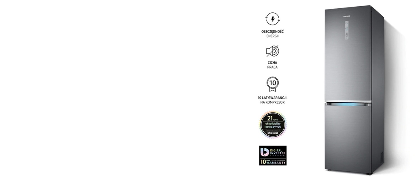 Lodówki Samsung do zabudowy i wolnostojące, dwu i trzydrzwiowe