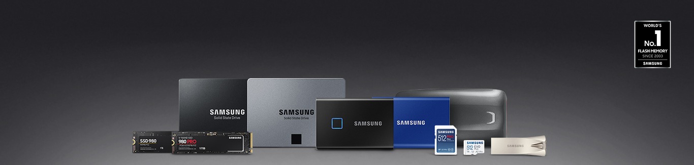 Nośniki danych - dyski SSD i przenośne dyski SSD, karty pamięci i inne. Sprawdz niezawodne i szybkie nośniki danych od Samsung