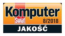 Logo Komputer Świat 8/2018 - Samsung MU7002 laureatem kategorii Jakość
