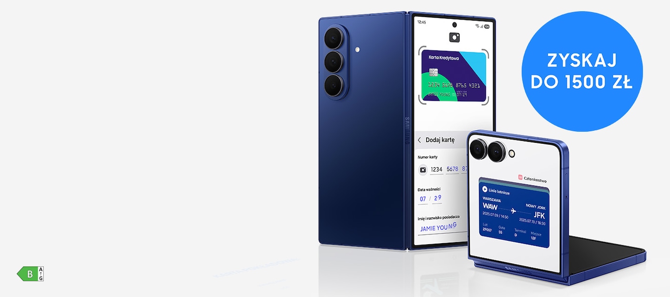 Kup smartfon Galaxy Z Fold7, Galaxy Z Flip7 lub Galaxy Z Flip7 SE i otrzymaj do 700 zł zwrotu na konto