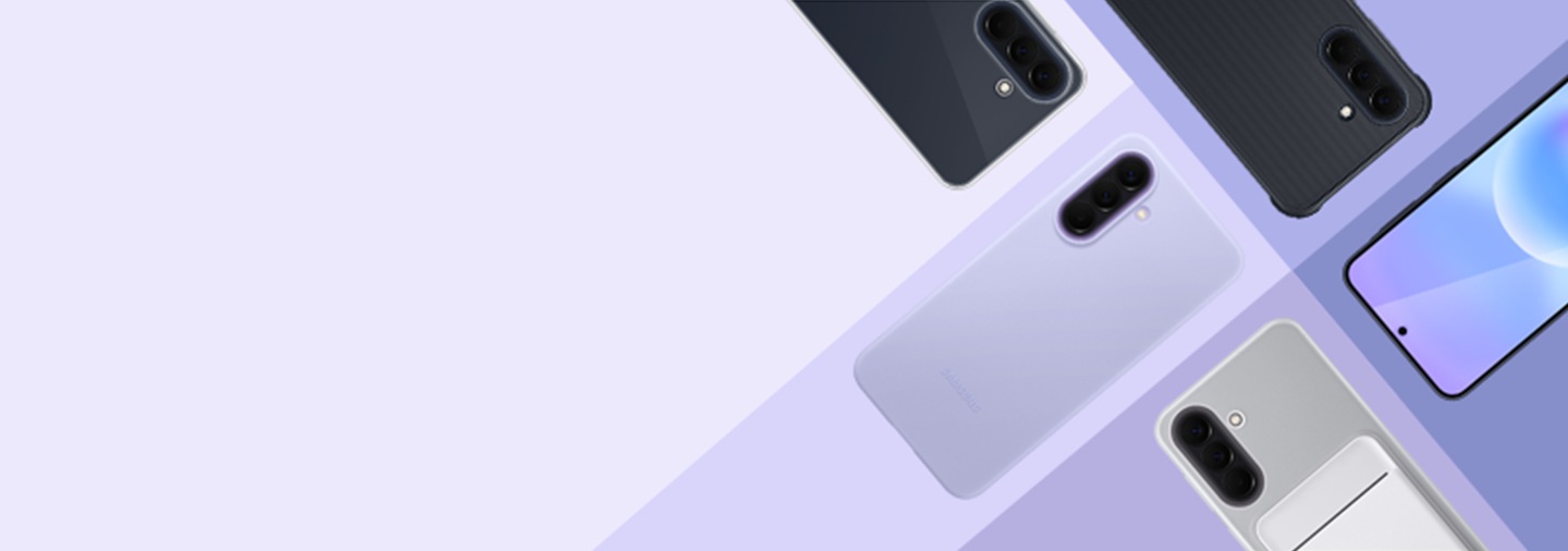 Telefony najnowszej serii A w różnych etui